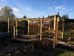 Bespoke made pergola