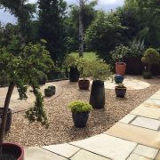 Remodelling of garden area